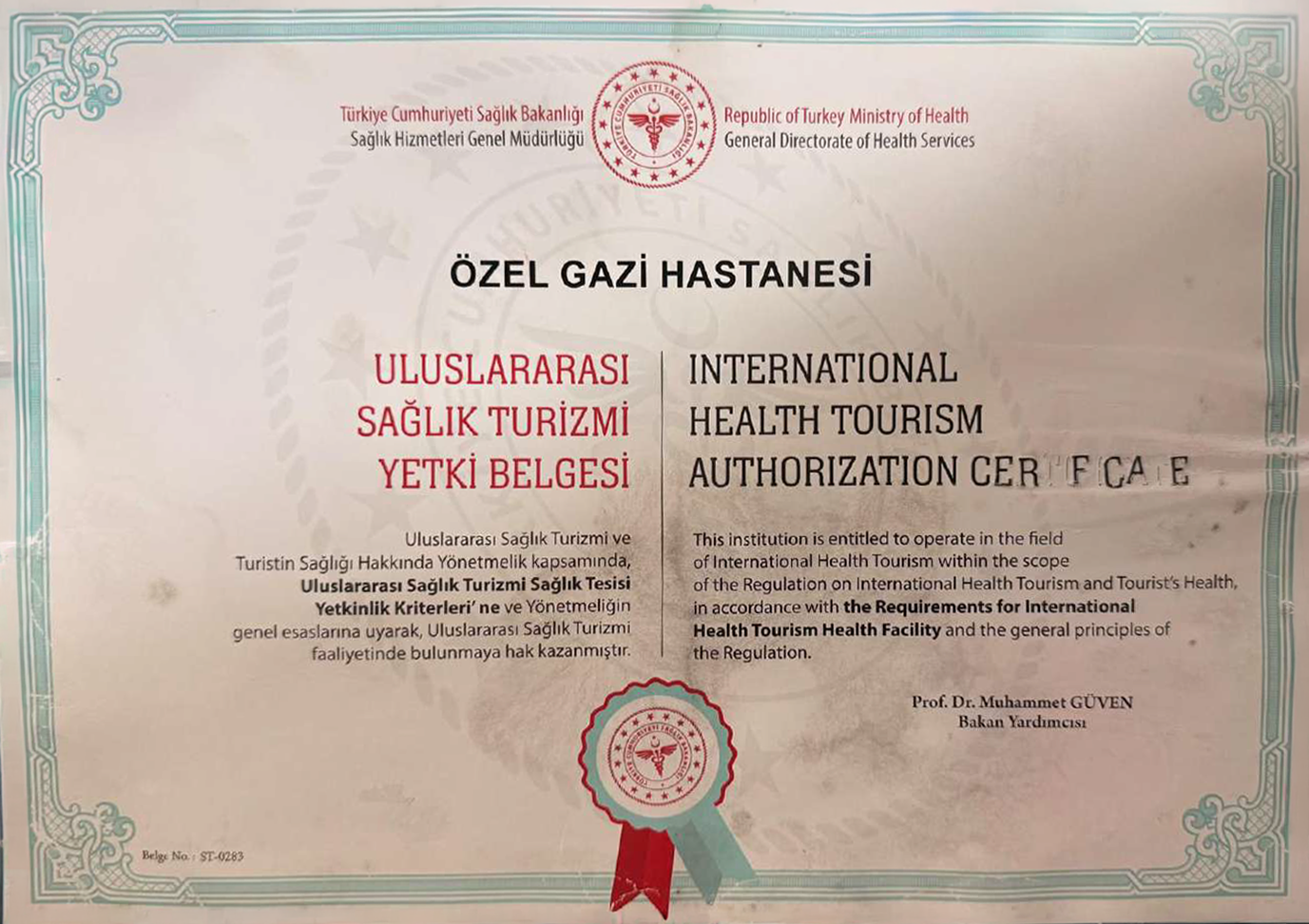 Health Tourism Certificate